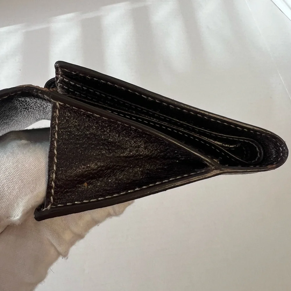 Gucci GG‎ suede, compact, leather wallet - Picture 12 of 16